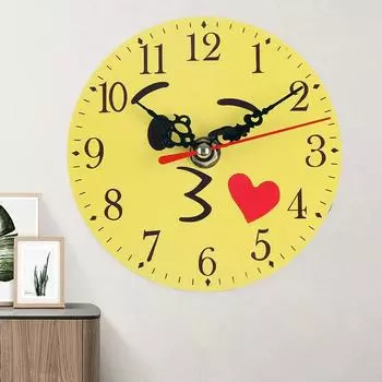 13cm Mediterranean European Country Living room Clock silent non-ticking available for kitchen living room cafe