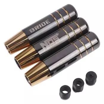 13cn Универсальные аксессуары Обожженный золотой черный рычаг переключения передач Ручка переключения передач Алюминиевая гоночная автомобильная ручка переключения передач Головка рычага