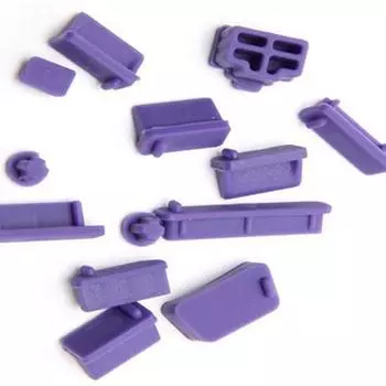 13шт универсальные силиконовые заглушки для защиты от пыли крышка заглушка для ноутбука ноутбук фиолетовый