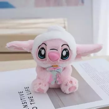 13см Дисней Стич Брелок Плюшевая Игрушка Подвеска для Рюкзака Украшение Игрушка для Девочки Мягкая и Удобная Мягкая Игрушка Подарки на День Рождения для Мальчиков 13cm