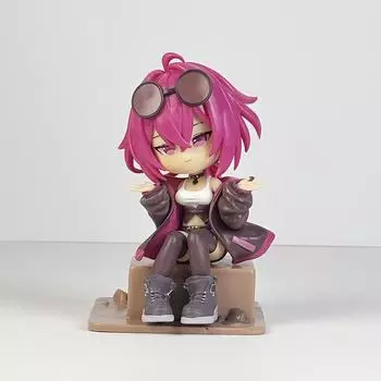 13см Honkai Star Rail Кафка Q Версия. Сидящая ПВХ Экшн-фигурка Аниме Фигурка Модель Игрушки Украшения Кавайная Коллекционная Кукла Подарок