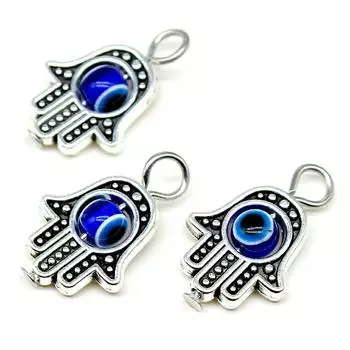 13x20 мм подвески на ладони антикварного серебряного цвета, бренд товаров для рукоделия: WYISYWG 4 шт.