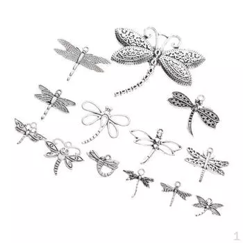 13 подвесок-подвесок «Стрекоза», ювелирные изделия из сплава, брелок для ключей, 15–65 мм