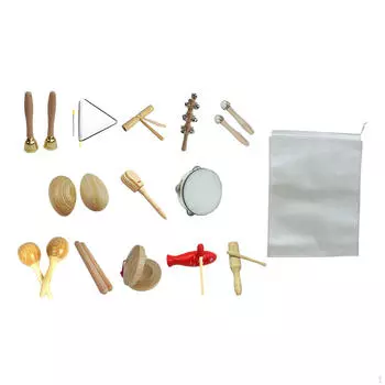 13x набор детских музыкальных инструментов творческие портативные учебные пособия образовательные