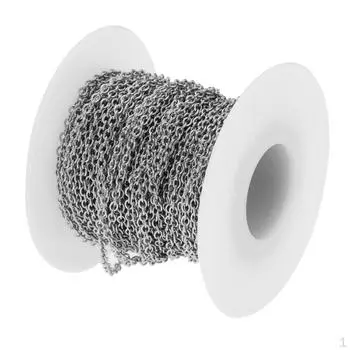 13yd рулон прокрутки нержавеющей стали кабельная цепь для ожерелья браслет фурнитура