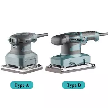 14000r/min Professional Electric Sander Metal Wood Drywall Sander Grinding Polishing Machine Strong Torque Motor W/ 5 Sandpaper 220V square