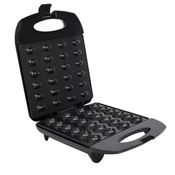 1400 Вт Домашняя электрическая ореховая машина Вафельница Двусторонняя нагревательная сковорода Машина для приготовления завтраков Машина для приготовления сэндвичей Машина для выпечки EU чёрный