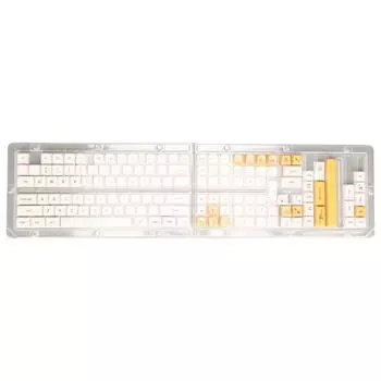 140 клавишных колпачков с рисунком пчелы XDA Height термосублимационные PBT-колпачки желтые белые DIY-колпачки для