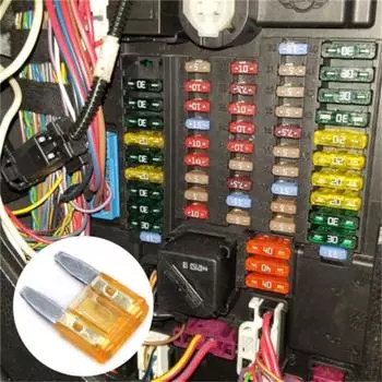 140 шт. 5-30 Амп 7 размеров смешанные мини-лезвия автомобильные предохранители предохранитель автомобильный морской велосипед набор автомобильных аксессуаров