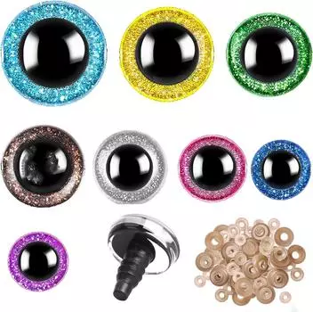 140 шт. Большие безопасные глаза для амигуруми, блестящие глаза для мягких игрушек, для кукол-марионеток, медведей, поделок, животных, принадлежности для изготовления амигуруми(Цветной А)