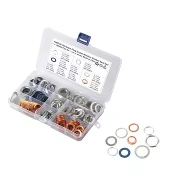 140pcs Oil Drain Plug Washer Gasket Seal Kit