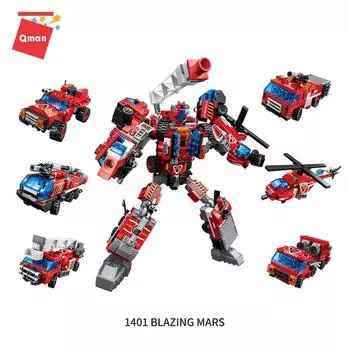 1416 робот-переходник на самолет, автомобиль, автобус, вертолет, строительные блоки, интеллектуальные игрушечные блоки, детский подарок Leping