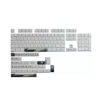 142 клавиши колпачки клавиш Panda PBT сублимационный профиль колпачка клавиш подходит для 64 68 87 104 механическая клавиатура колпачок клавиш