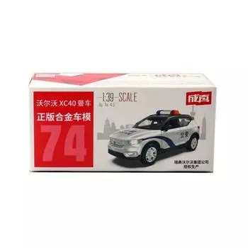 143 Сплав Модель полицейской машины Xc40 с инерционным управлением для детей Подарок Игрушка