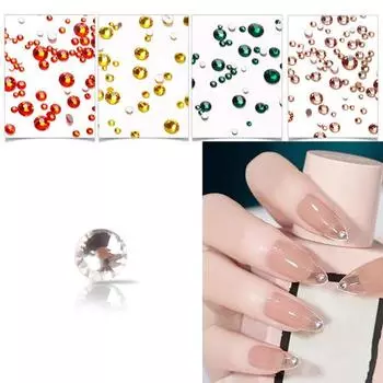 1440 шт./пакет, аксессуары для ногтей, блестящие модные мини-нежные прозрачные AB стразы, маникюрный декор для женщин 1