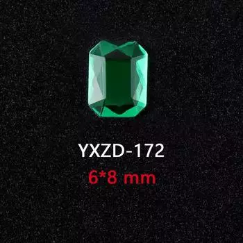 1440 Стеклянное плоскодонное сверло темно-зеленого цвета для дизайна ногтей, алмаз особой формы, аксессуары для мобильных телефонов, украшения для ногтей, материал