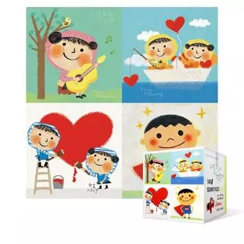 144-piece jigsaw puzzle / I’m happy to meet you (mini), popular Korean puzzle