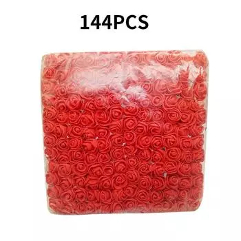 144 шт искусственные цветы ПЭ свадебные конфеты коробка украшения DIY повязка на голову венок аксессуары