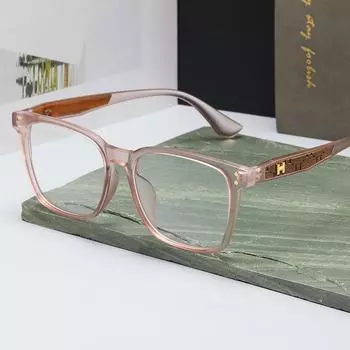 14511 Fashionable Men S And Women S Full-Frame Glasses Frame, Square Tr90-Meter Nail Anti-Blue Light Plain And Thin Flat Mirror