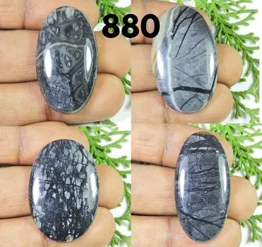 145.35Cts. Натуральная яшма Пикассо, 4 шт., овальные кристаллы, россыпью, драгоценный камень 35–39 мм RQ-880