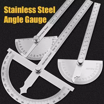 145 мм из нержавеющей стали, 180 градусов, транспортир, измеритель угла, измерительная линейка, вращающийся механический инструмент, линейка, транспортир 0-180°/10cm
