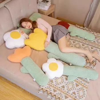 145 см Цветочная плюшевая подушка, набитая растением, цветок, плюшевая игрушка, украшение для дома, подушка для объятий, креативный подарок на день рождения 80cm