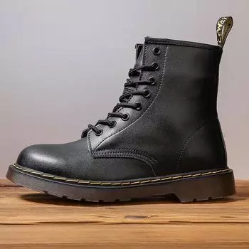 1460 popular classic 8-hole Martin boots men s shoes DR couple high-top British leather casual retro tooling boots 35 чёрный