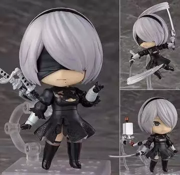 #1475 НиР:Automata 2B Аниме Фигурка YoRHa No.2 Тип B Фигурка NieR Automata 2B Фигурка Коллекция Модель Куклы Игрушки 10 см