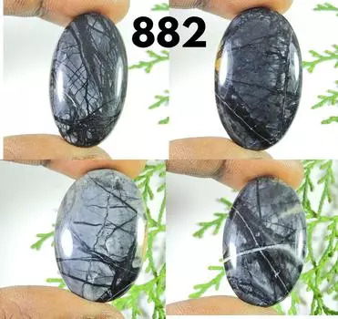 148Cts. Натуральная яшма Пикассо, 4 шт., овальные кристаллы, россыпью, драгоценный камень 35-37 мм RQ-882