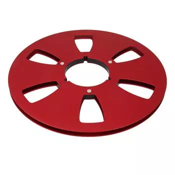 14 10-дюймовая пустая катушка с лентой из алюминиевого сплава с 6 отверстиями, универсальная часть машины для открывания, звуковая лента, приемная катушка красный