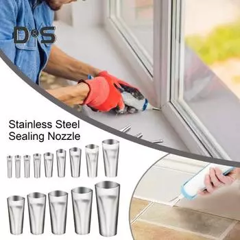 14/16/18/23 шт./компл. насадки из нержавеющей стали для герметика разных размеров, прочное устройство для герметизации, насадка для герметика, аппликатор, финишный инструмент 14PCS