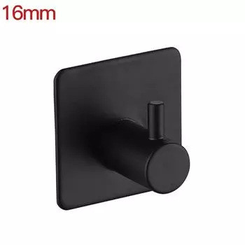 14/16 мм цилиндрический крючок из нержавеющей стали прочный крючок для одежды из вискозы чёрный