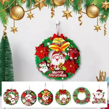14,17-дюймовый 2D рождественский венок рождественские украшения подвески праздничные торговые центры рождественские елки украшения для магазинов отелей 36cm