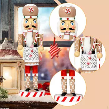 14.17inch Christmas Nutcracker Table Ornament Decoration Figure for Shelves