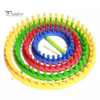 14/19/24/29 см круглый круг шляпа шарф свитер вязальщица вязать ткацкий станок DIY вязальный инструмент синий