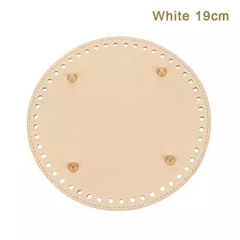 14/19 см кожаное дно сумки с отверстиями основа сумки своими руками круглое дно сумки аксессуары для сумок 14cm