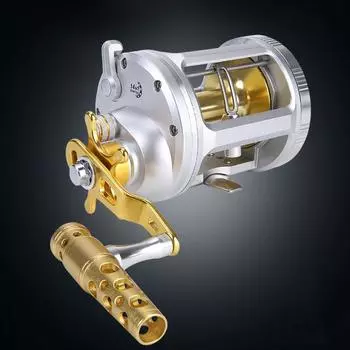 14 + 1BB троллинговая правая рыболовная катушка, цельнометаллическая круглая барабанная катушка, мощная катушка для морской рыбалки с лодки TA2000