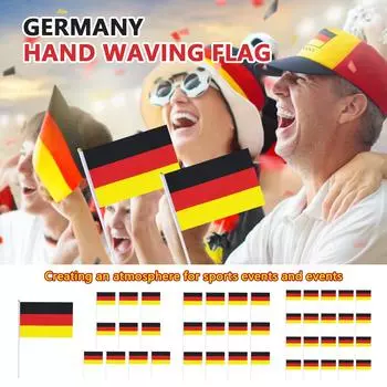 14*21 см немецкий флаг с маханием руками полиэстер флаг аплодисменты машущий рукой флаг One Size