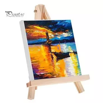 14/23 шт./комплект мини-холст доска с мольбертом набор для рисования на открытом воздухе DIY ремесло легкий художественный набор для рисования A
