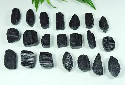 14-25MM натуральный черный турмалин друзы микс кабошон россыпью драгоценный камень 21 шт лот SY-136