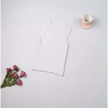 14/5000 Женский летний тонкий вязаный повседневный короткий жилет one size чёрный