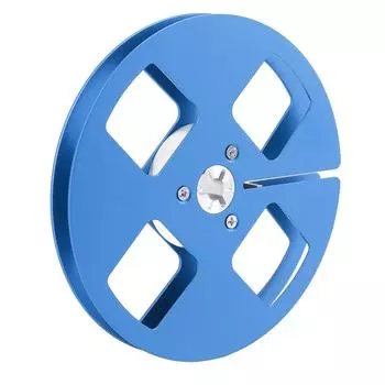 14 5-дюймовая пустая катушка с лентой, 4 отверстия, универсальная открытая катушка, пустая катушка с звуковой лентой из алюминиевого сплава для синий
