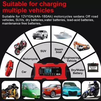 14,6 В 10 А железо литиевое зарядное устройство интеллектуальная зарядка аккумулятора импульсный ремонт EU/US вилка автомобильное зарядное устройство цифровой ЖК-дисплей 12 В 10 А