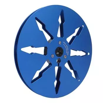 14 7-дюймовая пустая катушка для ленты из алюминиевого сплава, катушка для звуковой ленты открытой катушки, пустая катушка с 8 отверстиями для ReVox синий