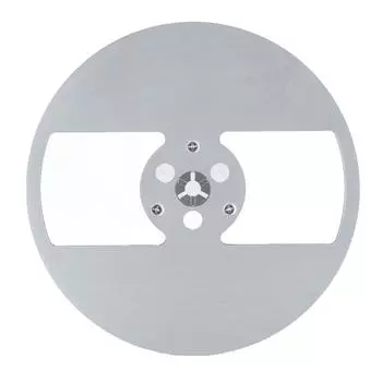 14 7-дюймовая пустая катушка для ленты с 2 отверстиями, универсальная приемная катушка для записи, открытая приемная катушка серебряный