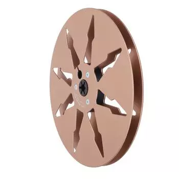 14 7-дюймовая пустая катушка с лентой, 8 отверстий, алюминиевый сплав, открытая катушка, пустая катушка для катушки на катушку золотой