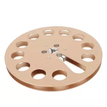 14 7-дюймовая пустая катушка с лентой 11 отверстий Универсальная алюминиевая открытая катушка с лентой Пустая катушка с лентой чёрный