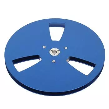 14 7 Inch Empty Reel Aluminum Alloy Universal 3 Open Hole Takeup Reel Replacement Recording синий