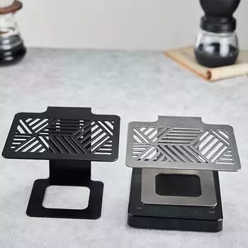 14.8x11.8x8cm Coffee Weighing Rack Brewing Coffee Silvery чёрный