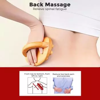 14-бусинная меридианная щетка для всего тела, универсальная скребковая машина, снимает боль, усталость, снижает стресс, тренирует мышцы